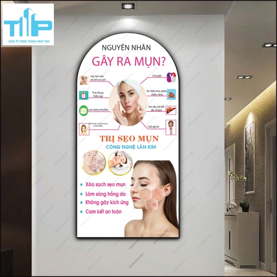 Cấu trúc da, dấu hiệu da lão hóa - Tranh vòm trang gương sáng bóng