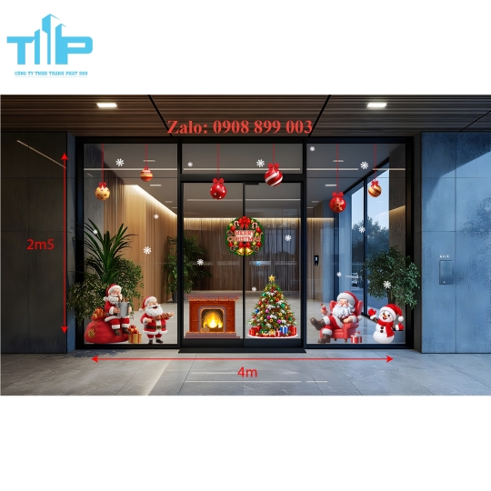 Decal Noel Thành Phát – Bộ Sưu Tập Mẫu Giáng Sinh Đa Dạng, Độc Đáo, Dễ Trang Trí -mẫu 72