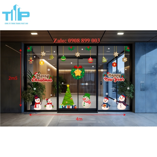 Decal Noel Thành Phát – Bộ Sưu Tập Mẫu Giáng Sinh Đa Dạng, Độc Đáo, Dễ Trang Trí -mẫu 72