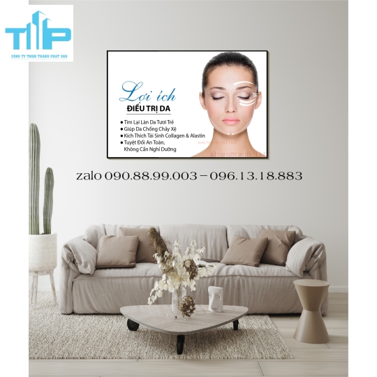 tranh trang trí spa, thẩm mỹ viện về chăm sóc da