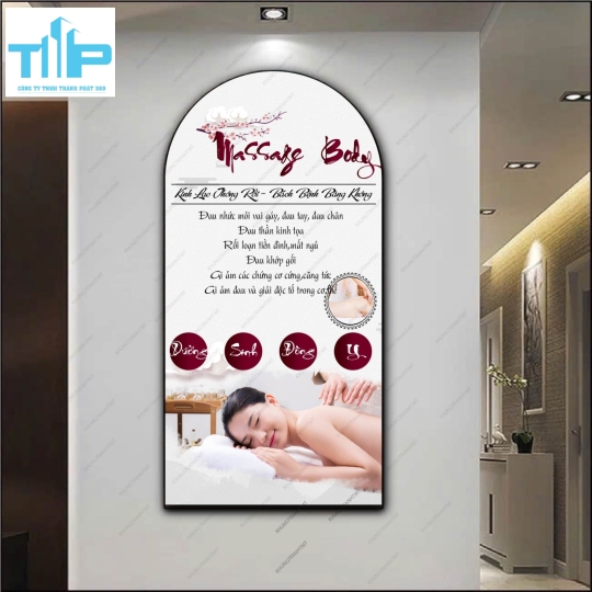 Tranh vòm dưỡng sinh - Massage body, foot, giác hơi ngũ hành, .... đa dạng