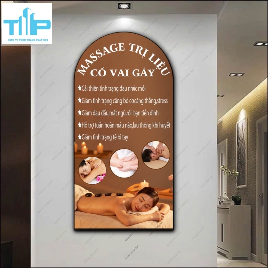 Tranh vòm dưỡng sinh - Massage body, foot, giác hơi ngũ hành, .... đa dạng