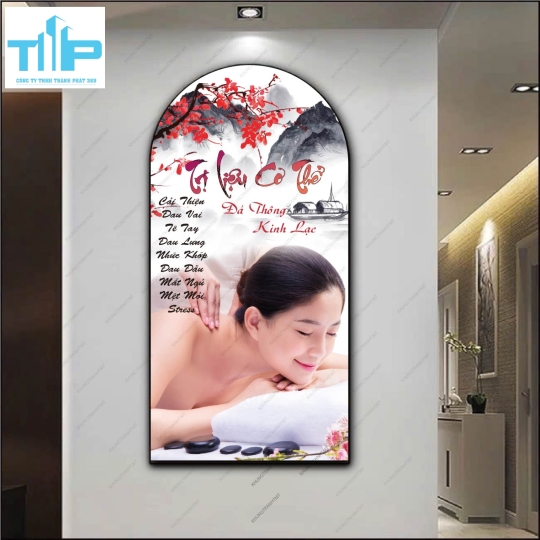 Tranh vòm dưỡng sinh - Massage body, foot, giác hơi ngũ hành, .... đa dạng