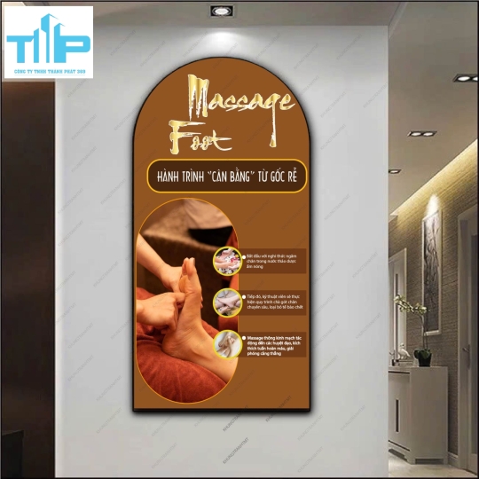 Tranh vòm dưỡng sinh - Massage body, foot, giác hơi ngũ hành, .... đa dạng