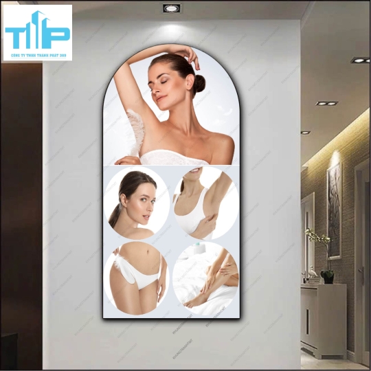 Chuyên gia điều trị chăm sóc các vấn đề về da - Công nghệ triệt lạnh cao cấp - Tranh vòm tráng gương trang trí spa