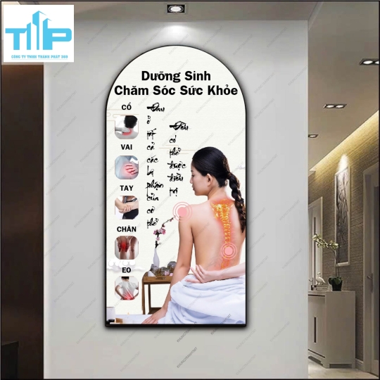 Tranh vòm dưỡng sinh - Massage body, foot, giác hơi ngũ hành, .... đa dạng