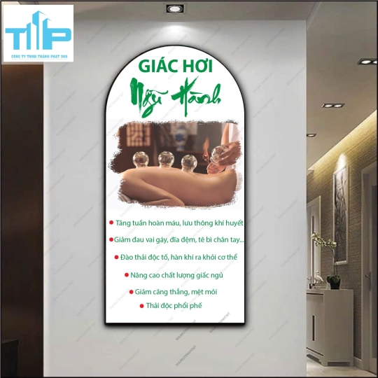 Tranh vòm dưỡng sinh - Massage body, foot, giác hơi ngũ hành, .... đa dạng