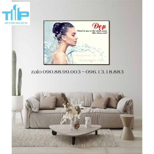 tranh trang trí spa, thẩm mỹ viện về chăm sóc da