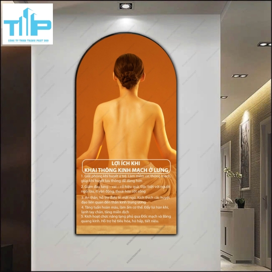 Tranh decor Xuân Hạ Thu Đông - Canh Kiện Tóc tráng gương sáng bóng
