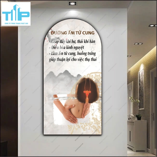 Bộ tranh tráng gương dưỡng sinh chăm sóc toàn thân cao cấp