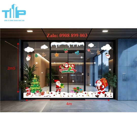 Decal trang tri noel hot trend năm 2027 - mẫu 68