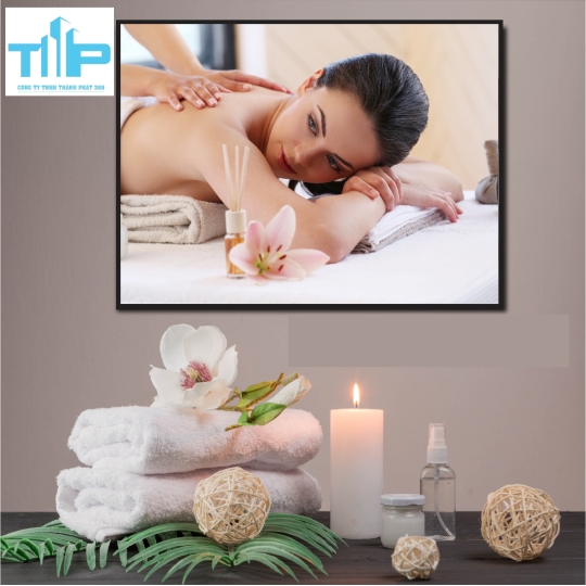 Khung tranh tráng gương - Spa chăm sóc da và liệu trình đặc biệt 