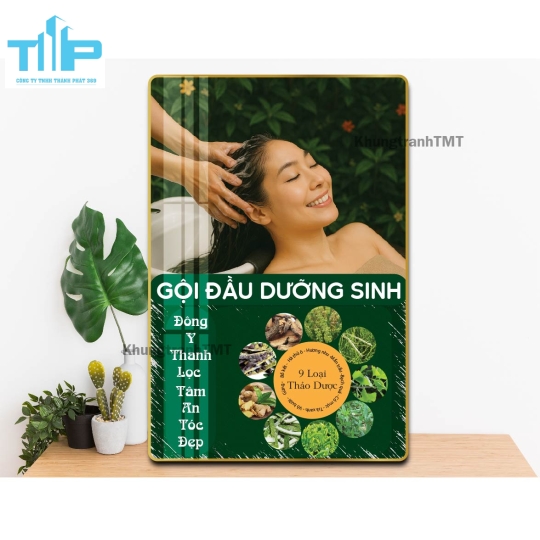 Tranh Tráng Gương Gội Đầu Dưỡng Sinh – Tranh Spa Treo Tường Đẹp, Cao Cấp