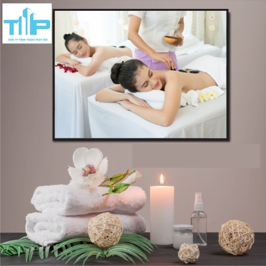 Khung tranh tráng gương - Spa chăm sóc da và liệu trình đặc biệt 