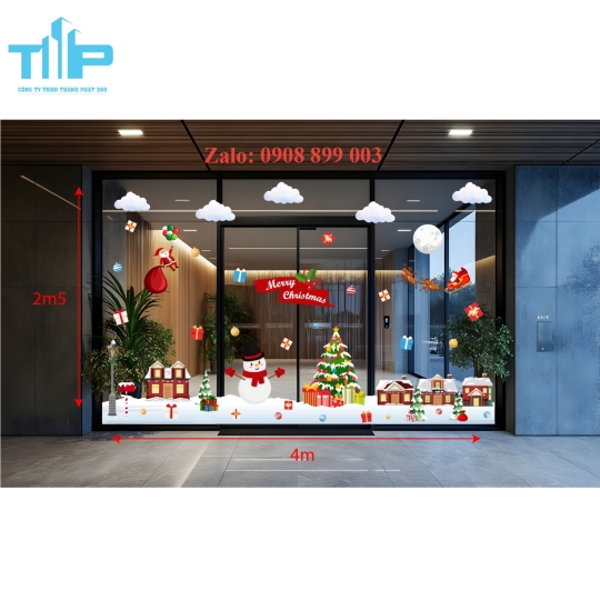 Decal trang tri noel hot trend năm 2027 - mẫu 68