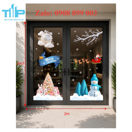  Decal Noel Đẹp – Điểm Xuyết Không Gian Giáng Sinh Thêm Ấm Áp Và Nổi Bật Dành Cho Không Gian Nhỏ - mẫu 73