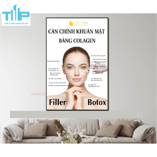 tranh điều trị và chăm sóc da cho spa thẩm mỹ viện