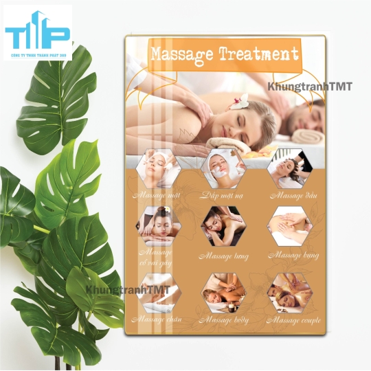 Tranh Tráng Gương Spa - Tranh Treo Tường Massage Sang Trọng & Thư Giãn