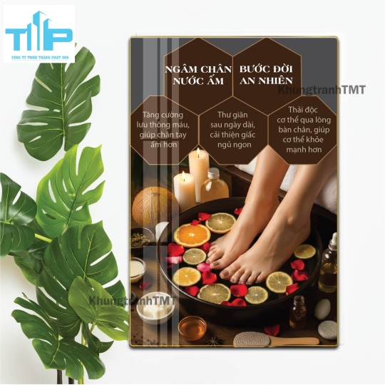 Tranh Tráng Gương Spa - Tranh Treo Tường Massage Sang Trọng & Thư Giãn