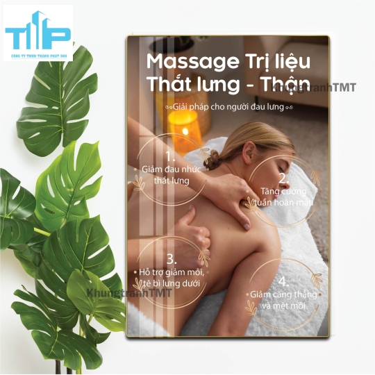 Tranh Tráng Gương Spa - Tranh Treo Tường Massage Sang Trọng & Thư Giãn