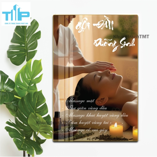 Tranh Tráng Gương Spa - Tranh Treo Tường Massage Sang Trọng & Thư Giãn