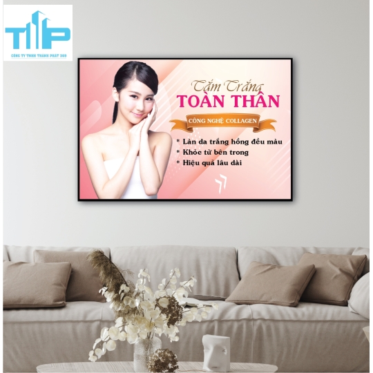 tranh điều trị và chăm sóc da cho spa thẩm mỹ viện
