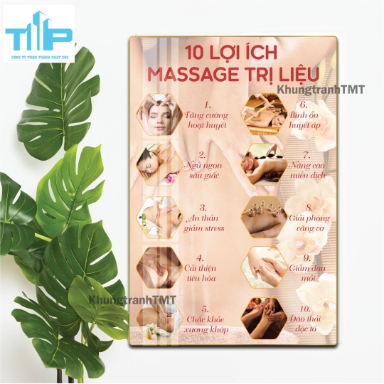 Tranh Tráng Gương Spa - Tranh Treo Tường Massage Sang Trọng & Thư Giãn
