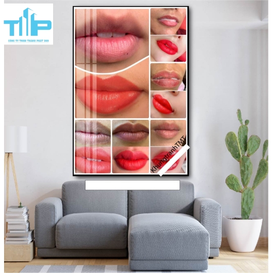 tranh tráng gương trang trí cho spa thẩm mỹ viện 