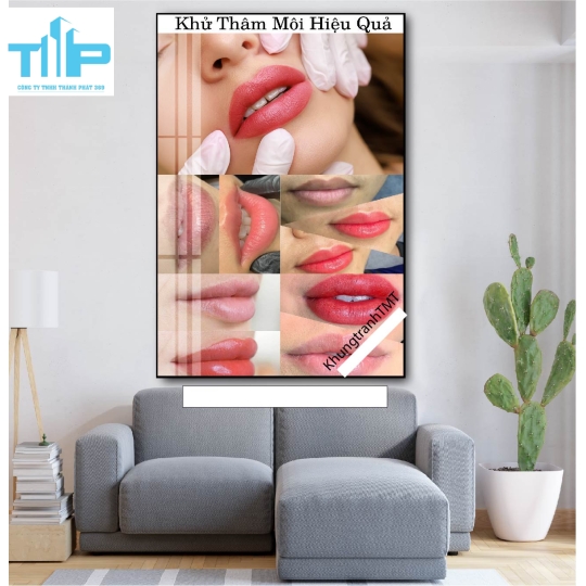 khung tranh tráng gương thẩm mỹ dành cho thẩm mỹ viện spa