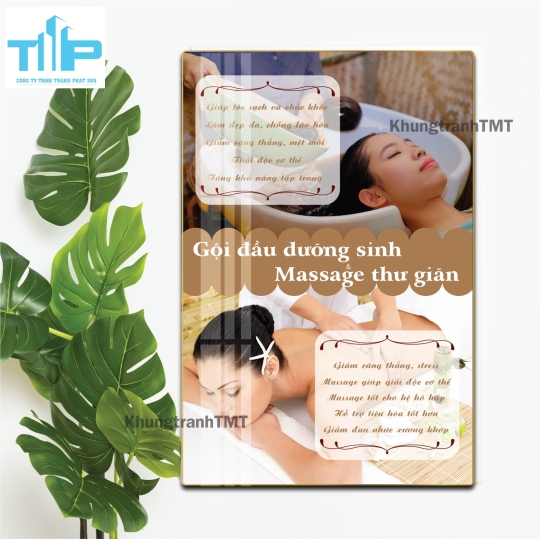 Tranh Tráng Gương Gội Đầu Dưỡng Sinh – Tranh Spa Treo Tường Đẹp, Cao Cấp
