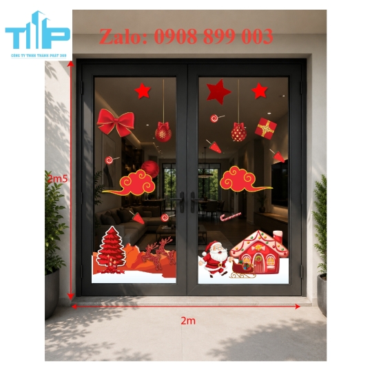  Decal Noel Đẹp – Điểm Xuyết Không Gian Giáng Sinh Thêm Ấm Áp Và Nổi Bật Dành Cho Không Gian Nhỏ - mẫu 73