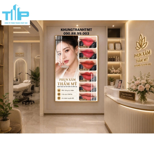 Tranh tráng gương - Phun xăm thẩm mỹ -  mày ngài như ý