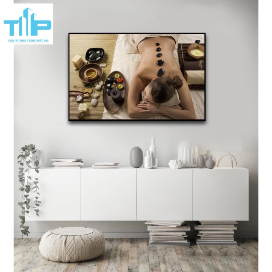 Khung tranh tráng gương- tranh trang trí cho spa, thẩm mỹ viện 2