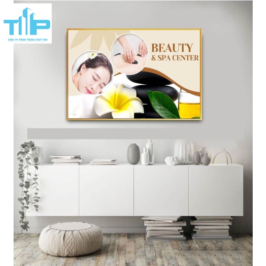 Khung tranh tráng gương- tranh trang trí cho spa, thẩm mỹ viện 2