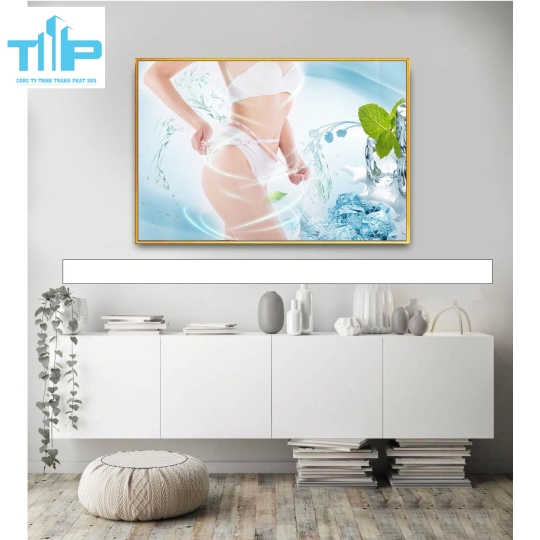 Khung tranh tráng gương- tranh trang trí cho spa, thẩm mỹ viện 2