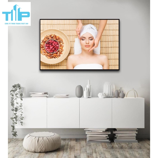 Khung tranh tráng gương- tranh trang trí cho spa, thẩm mỹ viện 2