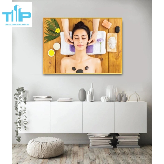 Khung tranh tráng gương- tranh trang trí cho spa, thẩm mỹ viện 2