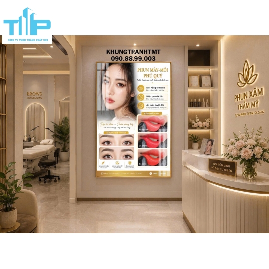 Tranh tráng gương - Phun xăm thẩm mỹ -  mày ngài như ý