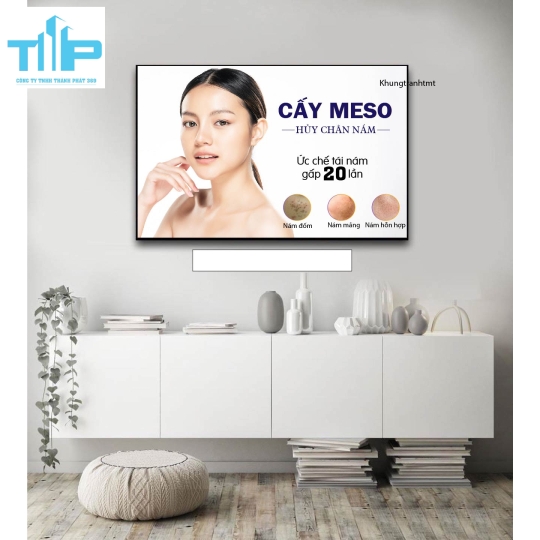 khung tranh  chăm sóc điều trị tráng gương trang trí spa thẩm mỹ viện
