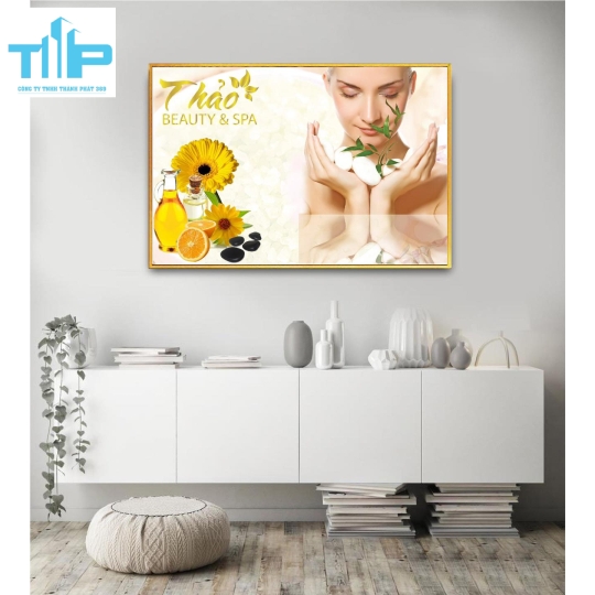 Khung tranh tráng gương- tranh trang trí cho spa, thẩm mỹ viện 3