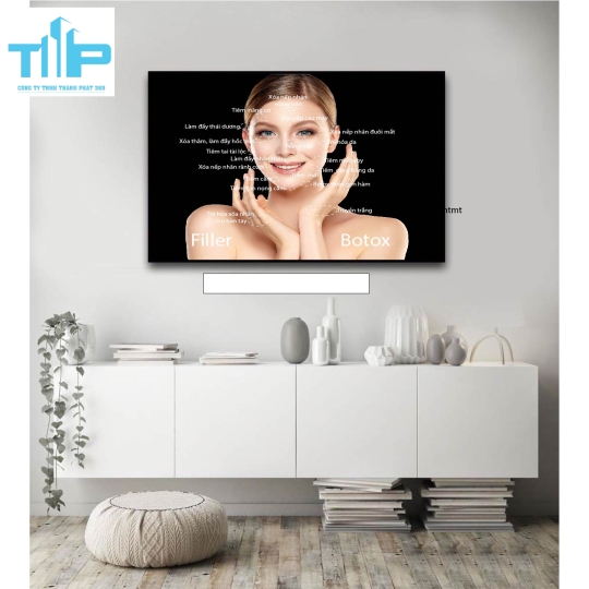 khung tranh  chăm sóc điều trị tráng gương trang trí spa thẩm mỹ viện