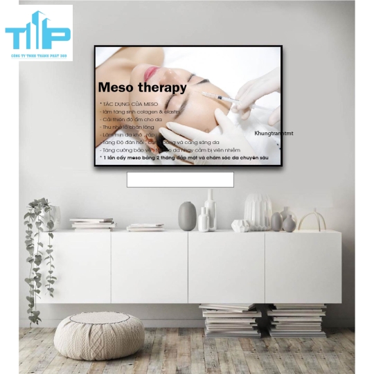 khung tranh  chăm sóc điều trị tráng gương trang trí spa thẩm mỹ viện
