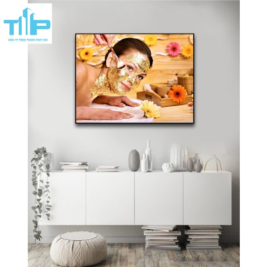Khung tranh tráng gương- tranh trang trí cho spa, thẩm mỹ viện 3