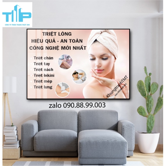 khung tranh tráng gương tranh triệt lông công nghệ mới 