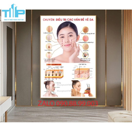 khung tranh tráng gương tranh triệt lông công nghệ mới 