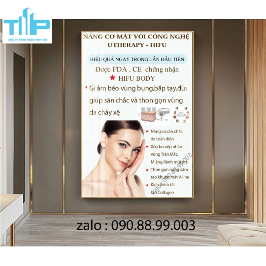 Tranh chăm sóc da  cho spa