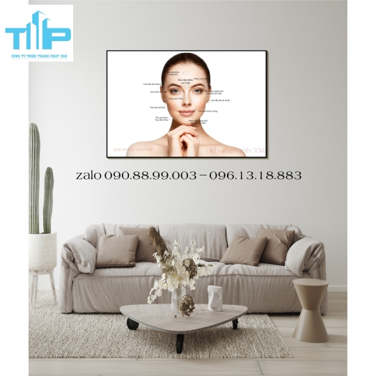 Tranh tráng gương cho spa 