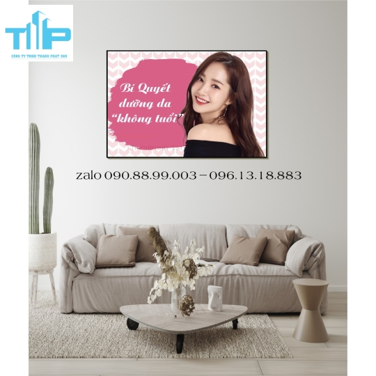 Tranh tráng gương cho spa 