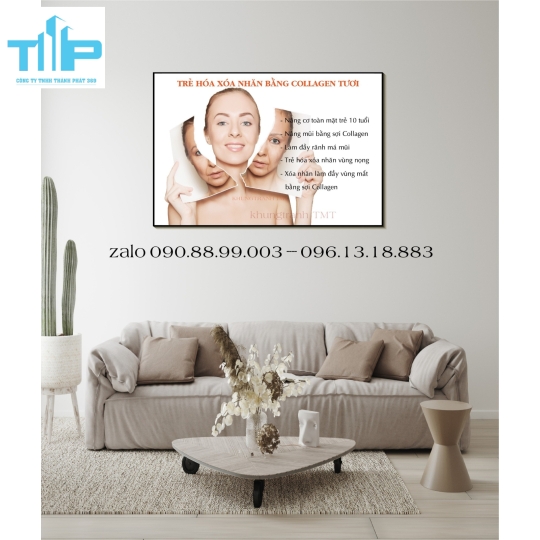 Tranh tráng gương cho spa 