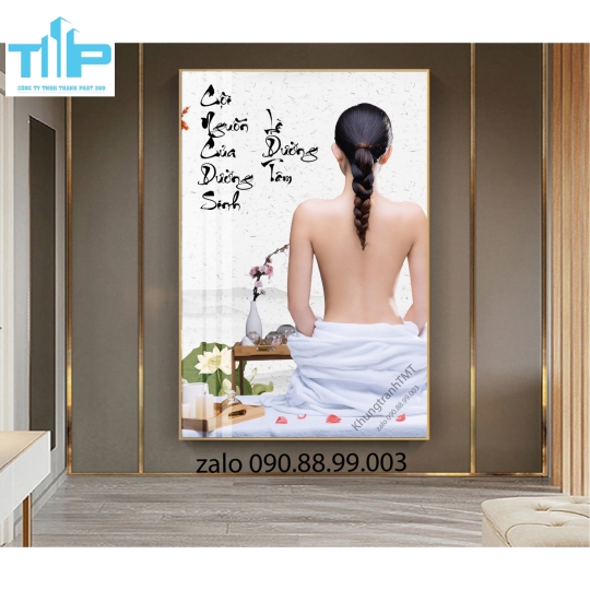khung tranh dưỡng sinh trị liệu cổ vai gáy